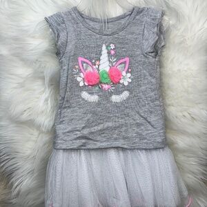Wonder Nation 2T/NP2 Unicorn T-Shirt w/Skirt